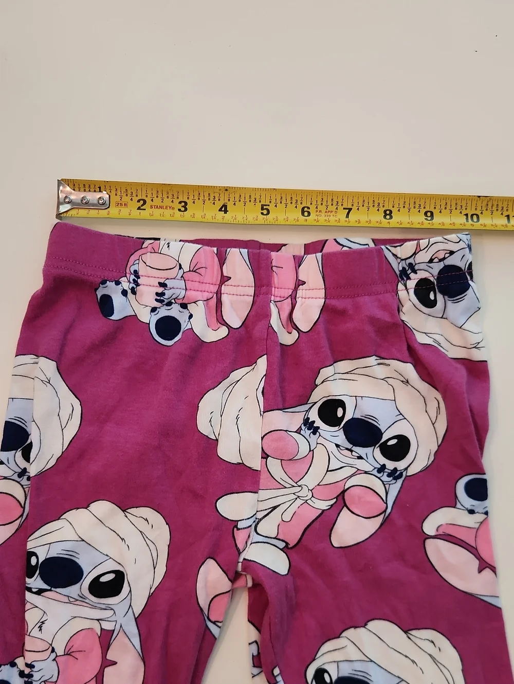 Disney Stitch Pajamas Long Sleeve Top And Pants Size 10